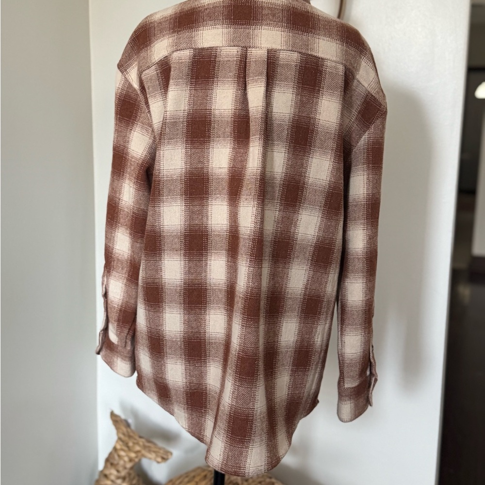 Simply Southern Brown Plaid Button Down Shirt - Picture 7 of 15